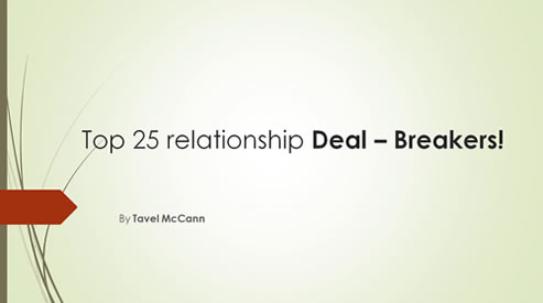 Relationship Deal Breakers